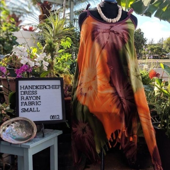 Swimsuit Coverup Handkerchief Dress Shoulder Tie - Picture 5 of 8